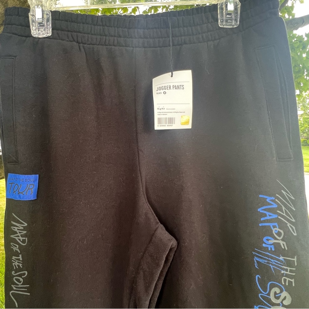 BTS Tour Merch MOTS Black Jogger Pants